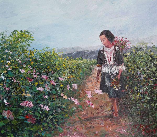 เด็กน้อยม่อนแจ่ม 1 ขนาดภาพ 70 x 80 cm. เทคนิค สีอะคริลิก เกรียง บน canvas เด็กน้อยม่อนแจ่ม 1 ขนาดภาพ 70 x 80 cm. เทคนิค สีอะคริลิก เกรียง บน canvas
