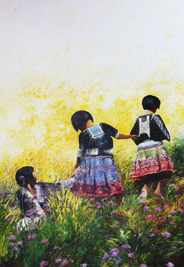 เสน่ห์ชาวดอย 1 ขนาดภาพ 300 x 200 cm. เทคนิค สีอะคริลิก เกรียง บน canvas เสน่ห์ชาวดอย 1 ขนาดภาพ 300 x 200 cm. เทคนิค สีอะคริลิก เกรียง บน canvas