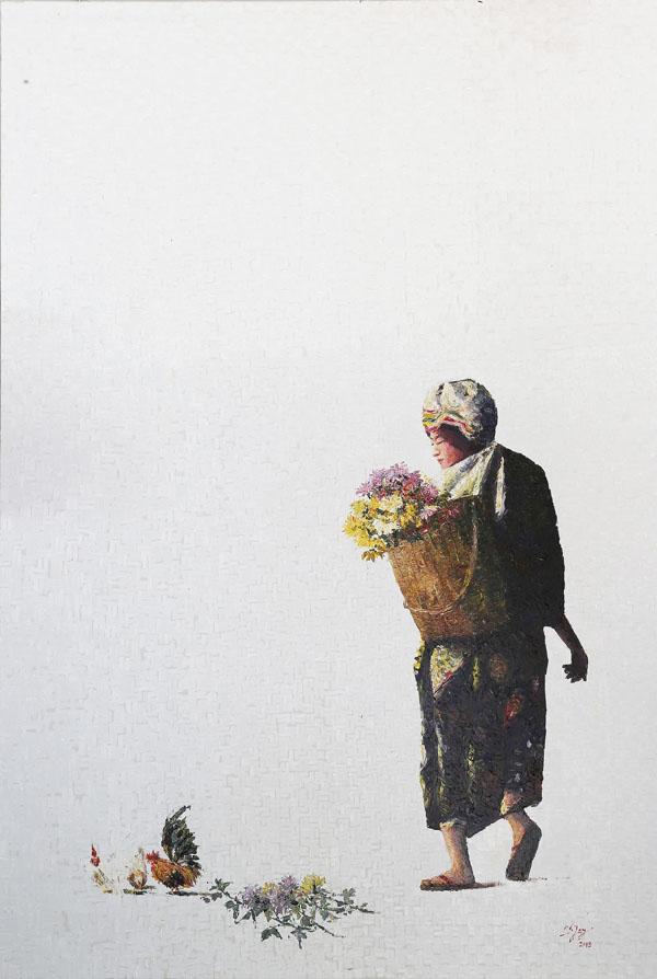 เสน่ห์ชาวดอย 2 ขนาดภาพ 135 x 135 cm. เทคนิค สีอะคริลิก เกรียง บน canvas เสน่ห์ชาวดอย 2 ขนาดภาพ 135 x 135 cm. เทคนิค สีอะคริลิก เกรียง บน canvas