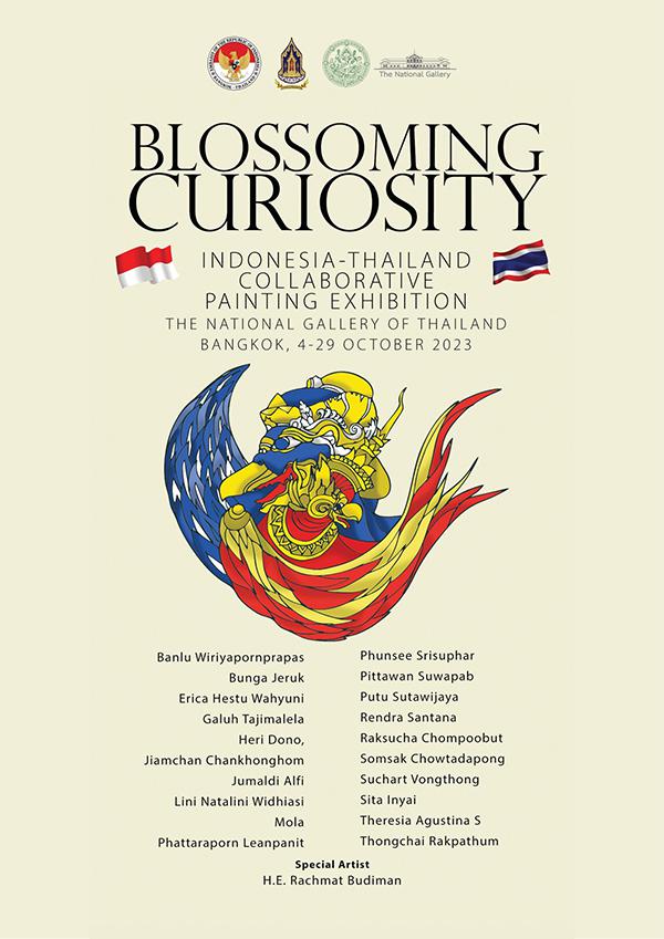 นิทรรศการ "Blossoming Curiosity: Indonesia – Thailand Collaborative Painting Exhibition"