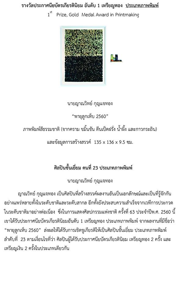 นิทรรศการการแสดงศิลปกรรมแห่งชาติ ครั้งที่ 63 