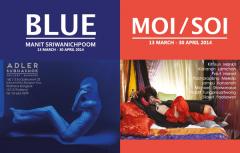 นิทรรศการศิลปะ น้ำเงิน (Blue) และ นิทรรศการกลุ่ม Moi/Soi